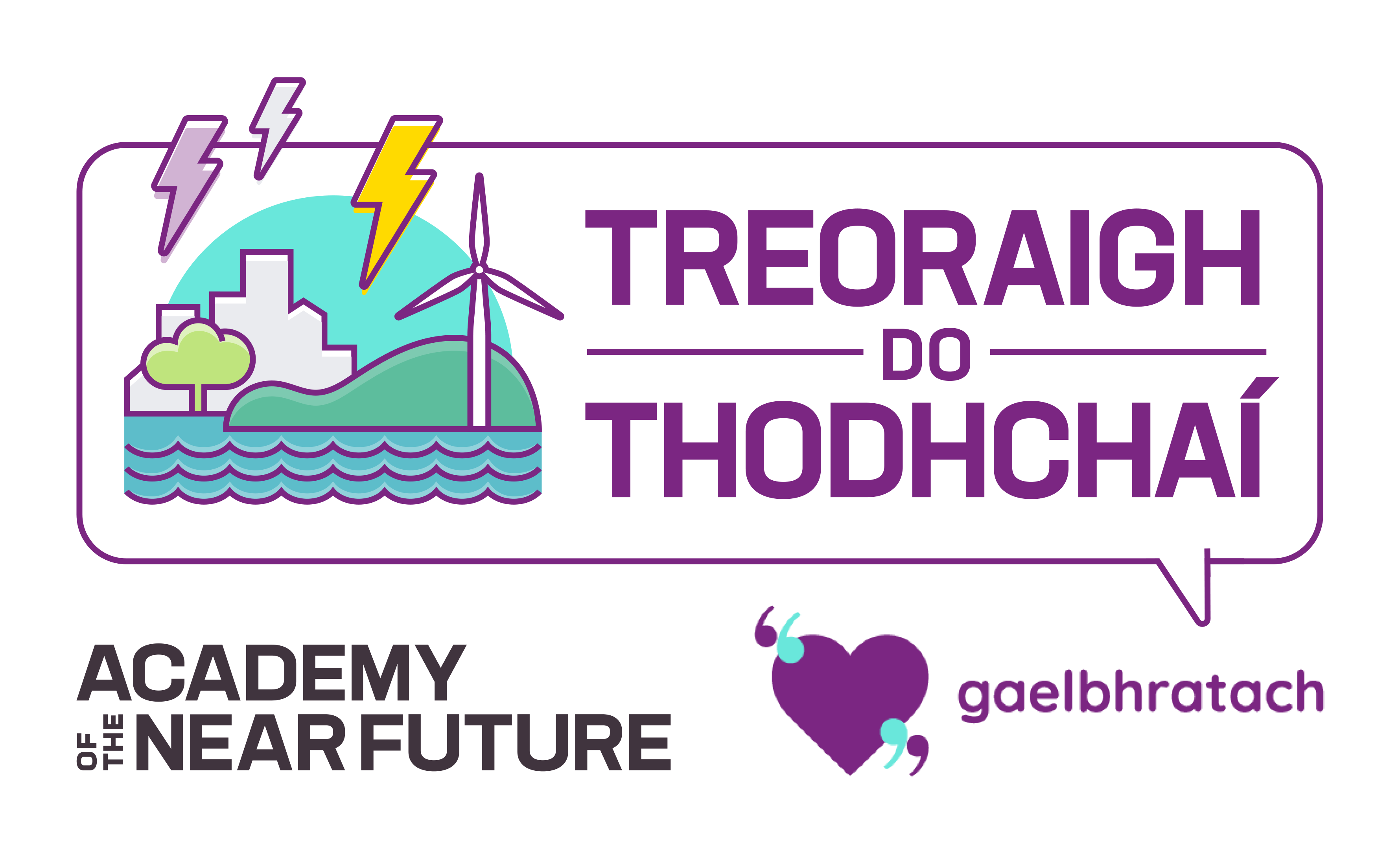 Treoraigh do thodhchaí logo horizontal rgb